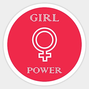 Girl Power Design Sticker